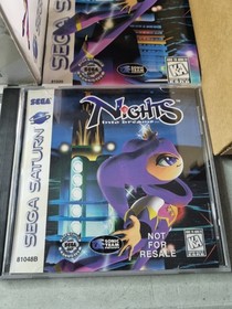Nights Into Dreams (Sega Saturn) Big Box w/3D Control Pad Complete 2 Reg Cards