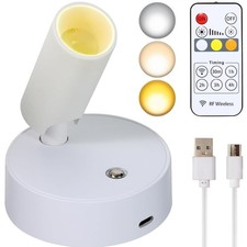 Wireless LED Spotlight Indoor with Remote Battery Up Light for Picture Display