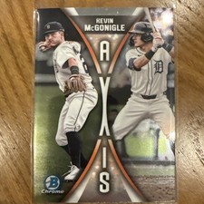 Kevin McGonigle 2025 Bowman Draft #A-13 Axis Insert Detroit Tigers