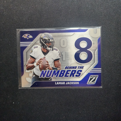 Lamar Jackson-2023 Panini Zenith Behind The Numbers #20 Ravens L59