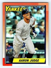 Topps 2025 Update Series Aaron Judge Rainbow Foil #U90-30 Yankees 1990 Insert