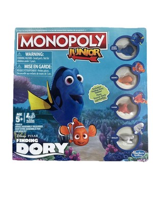 Brand new Factory Sealed Monopoly Junior Finding Dory. 4 Character Pieces!