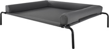 Elevated Dog Bed for Large Dogs, Portable Raised Dog Cot with Washable Pillow, I
