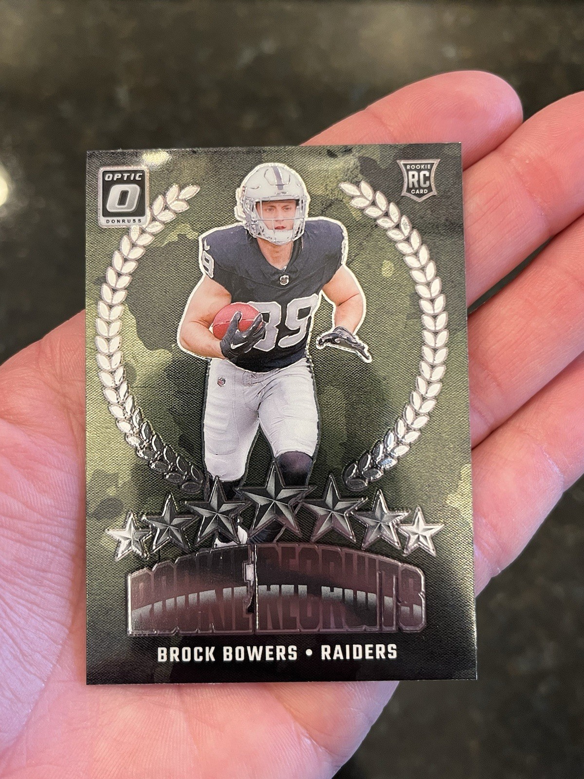 2024 Donruss Optic BROCK BOWERS Rookie Recruits #6 RC Las Vegas Raiders