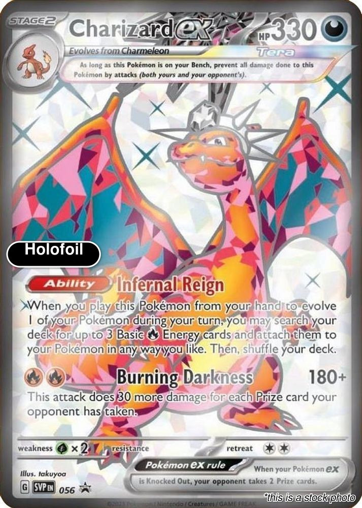 Charizard ex Holofoil Promo SVP 056 LP