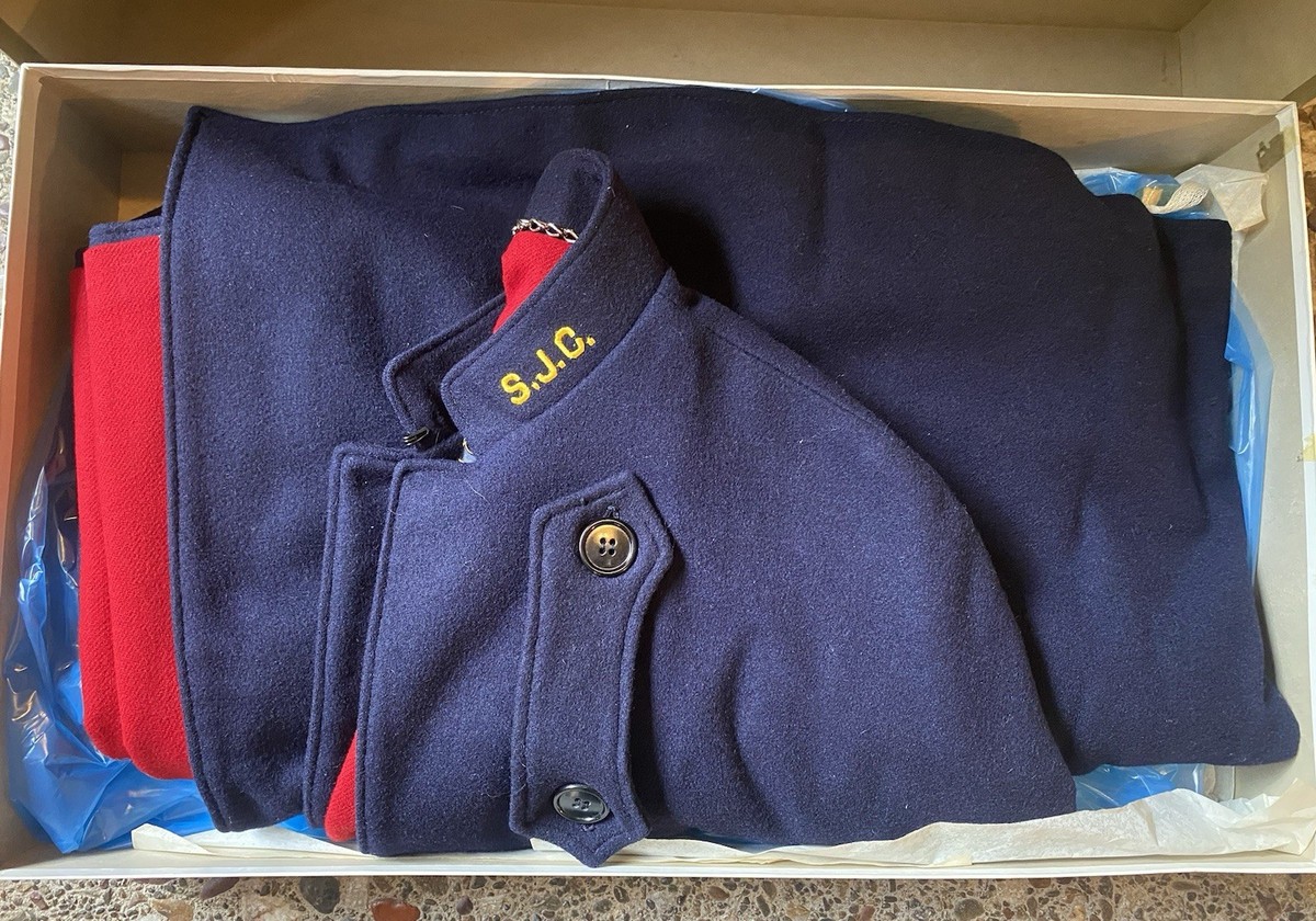Vintage WWII BRUCK-Curtis Navy Blue Wool Nurses Uniform Blue Cape