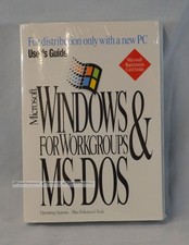Vintage Brand New Sealed User's Guide Windows for Workgroups DOS WFWG Book