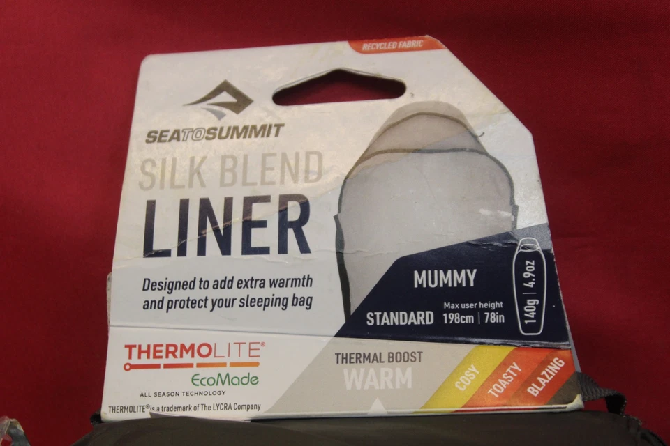 Sea To Summit Silk Blend Liner Regular Mummy  Standard Thermolite Brand New - Image 2 of 4