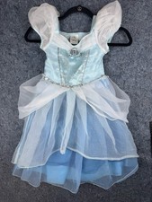 Disney Store Cinderella Princess Girl's Dress up Size 4 Costume Blue