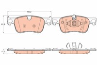 Bremsscheiben-BremsbeläGe-Kit TRW Automotive GDB2062 FüR OE 16 098 983 80