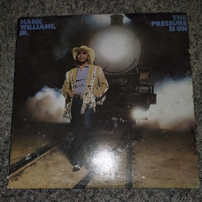 #ad VTG Hank Williams Jr. The Pressure is On 1981 Elektra 5E 535 Vinyl VG $34.75