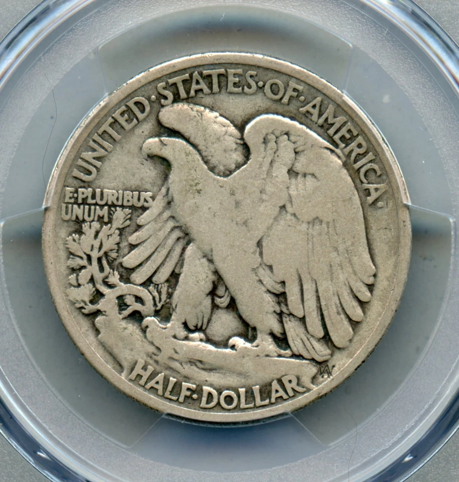 1919 Liberty Walking Silver Half Dollar PCGS VG 8 - Image 4 of 4