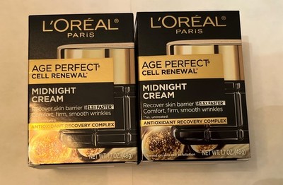 L'Oreal Paris Age Perfect Cell Renewal Midnight Cream 1.7 fl oz  Antioxidant (2)