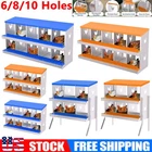 6/8/10 Holes Chicken Nesting Box Hen Coop Roll Away Nesting Box for Laying Egg