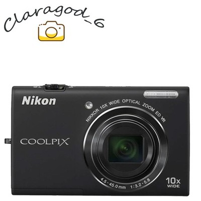 Nikon COOLPIX S6200 16.0MP Digital Camera 10 x Zoom Black 85% new