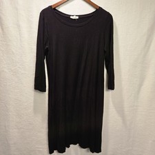 Thyme & Honey Black Casual Dress Women's Size Medium Pockets Stretchy 