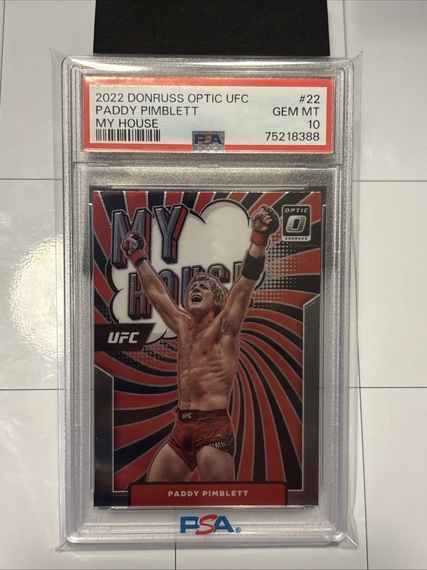 2022 Donruss Optic UFC My House Paddy Pimblett PSA 10
