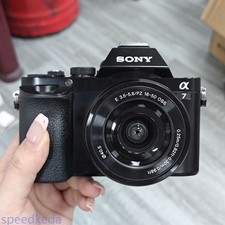 Sony Alpha A7 24.3MP Full Frame Mirrorless Digital Camera w/16-50mm Lens Black
