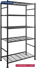 Storage Shelves - 5 Tier Shelf Organizer, Heavy Duty Garage Shelving Unit