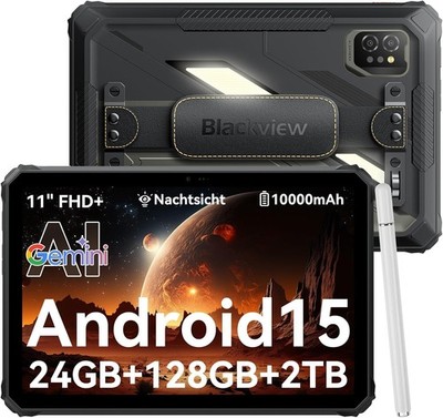 Blackview Active 7 Rugged Tablet 11 Zoll Android 15 4G 5G WiFi