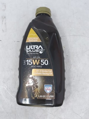 Ultra1Plus 15W-50 Full Synthetic Motorcycle Oil 4T 1L API SN JASO MA2 8100506525