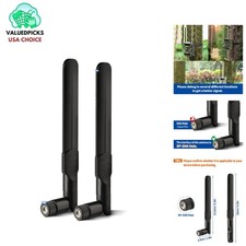 Lightweight Omnidirectional 8dBi Antenna for Outdoor Security Cameras - 2 Pack