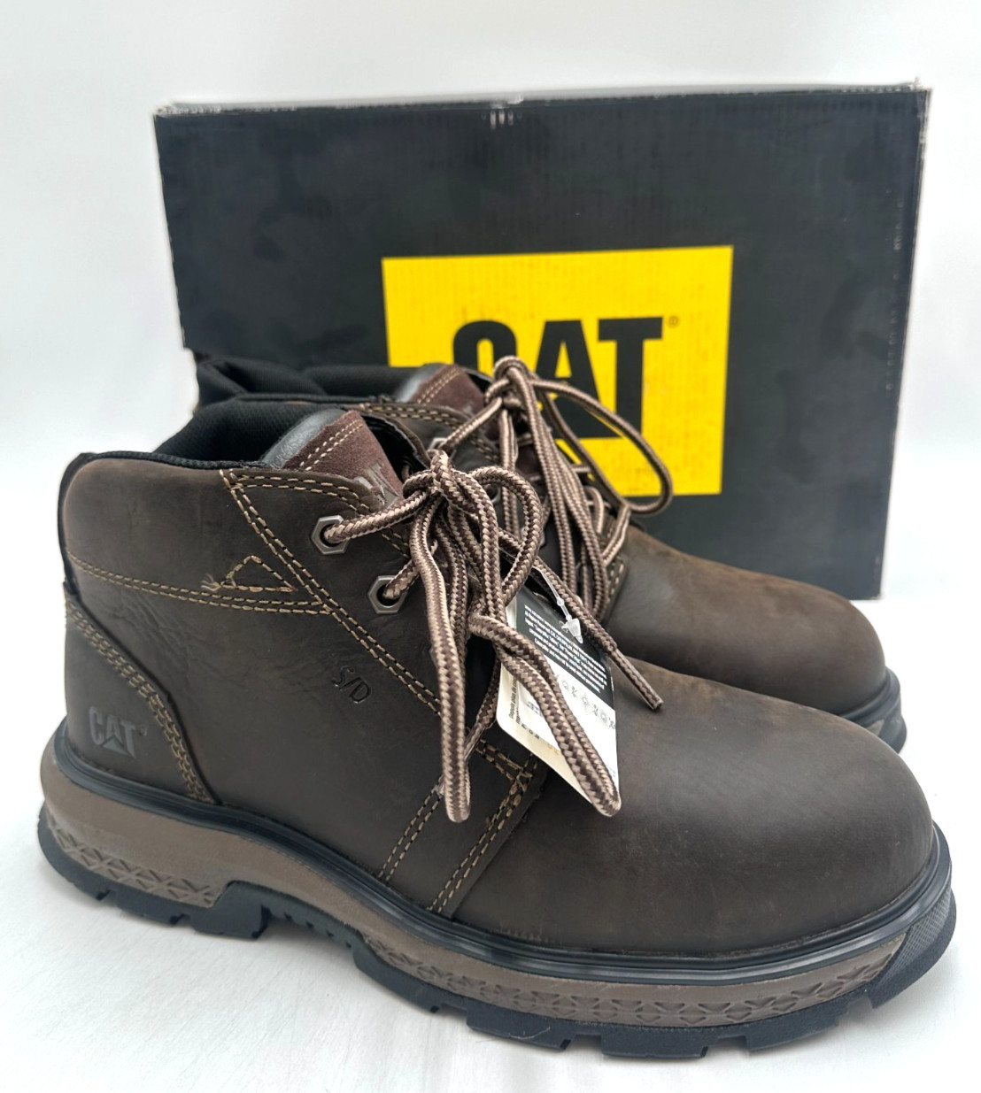 CAT Exposition 4.5'' AT ASTM/Alloy Toe NEW Men's Boot Black/Brown Multiple Sizes