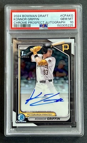 2024 Bowman Draft - Chrome Prospect Autographs Konnor Griffin PSA 10 #CPA-KG