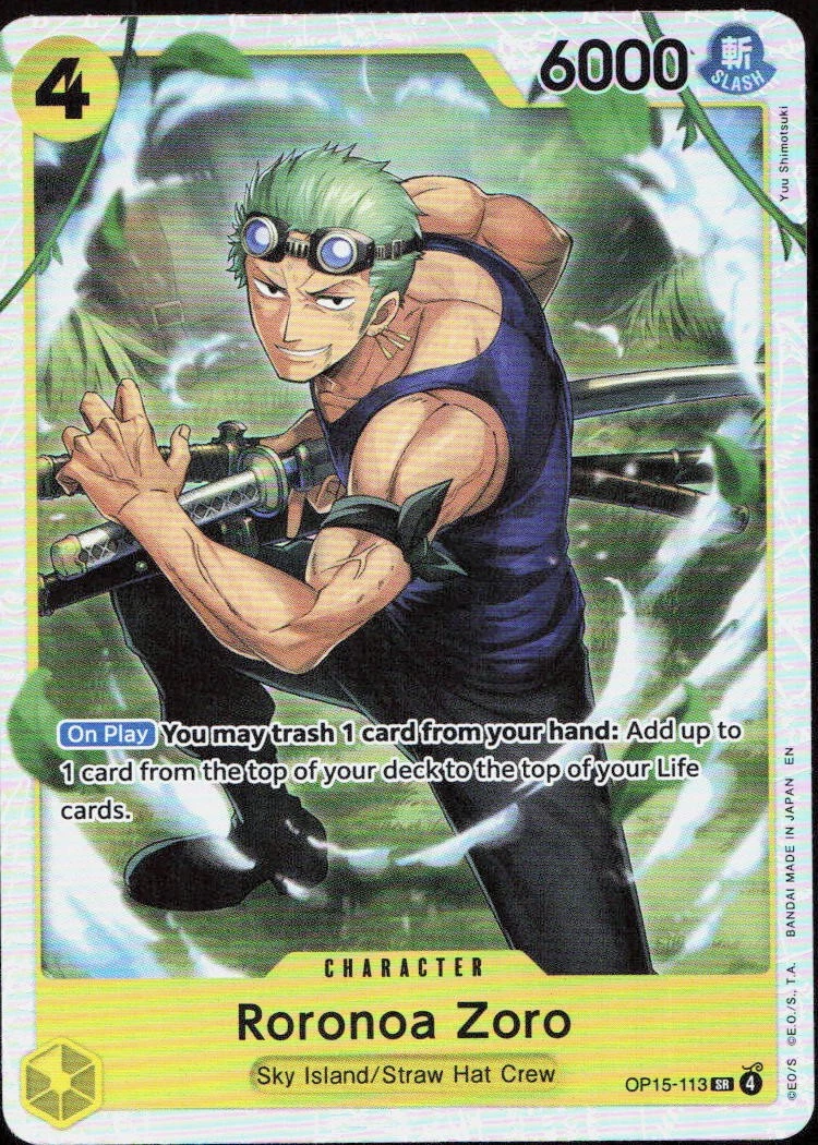 Roronoa Zoro OP15-113 Adventure on Kami's Island for sale | eBay