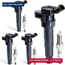 UF611 Ignition Coil Pack  XP6203 Iridium Spark Plug Compatible with Hyundai Equ