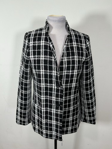 Banana Republic Women’s Black White Color Long Sleeve Jacket Size M - Picture 1 of 10