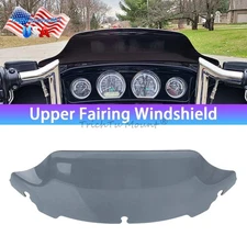 For Harley Electra Street Glide FLHX 14-2024 7" Smoke Wave Windshield Windscreen