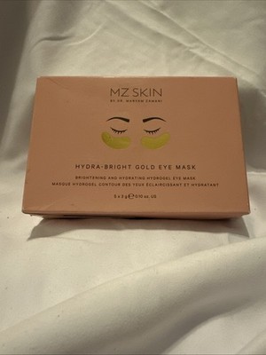 MZ SKIN HYDRA BRIGHT GOLD EYE MASK HYDRATING GEL 5 Pk NEW Sealed Box FREE Shipng