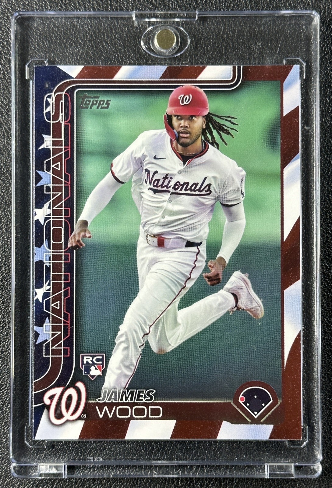 JAMES WOOD 2025 TOPPS #181 INDEPENDENCE DAY RC 9/76 NATIONALS