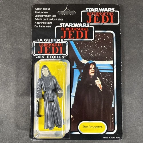 EMPEROR PALPATINE 1:18 ACTION FIGURE 3.75 TRI-CARD 79 BACK VINTAGE KENNER