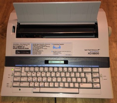 Smith Corona XD-5500 Typewriter Word Processor Dictionary Vintage Typing 5P