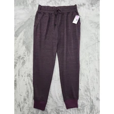 NEW Xersion Studio High Rise Jogger Pants Size S Purple Black Athleisure Lounge
