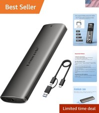 Compact M.2 NVMe SSD Enclosure - Ultra-Fast 10Gbps USB 3.2 Gen 2 Adapter