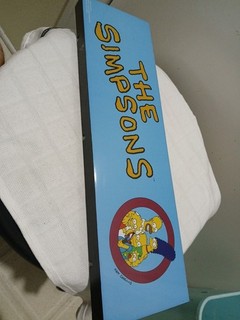 USED The Simpsons Arcade Marquee 17 3/4 X 5 X 1