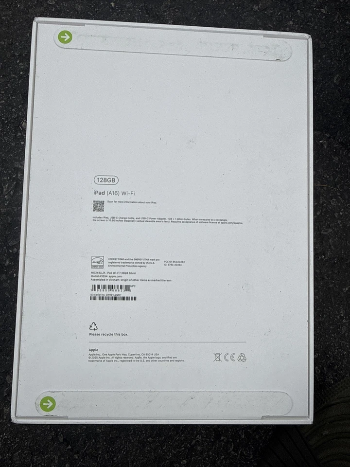 Brand New apple a3354 - ipad a16 Silver 128gb Md3y4ll/a Sealed In Box - Image 2 of 3