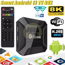 NEW 8K Upgraded Smart Android 13.0 TV Box Quad Core 2.4G WIFI HD Stream Player