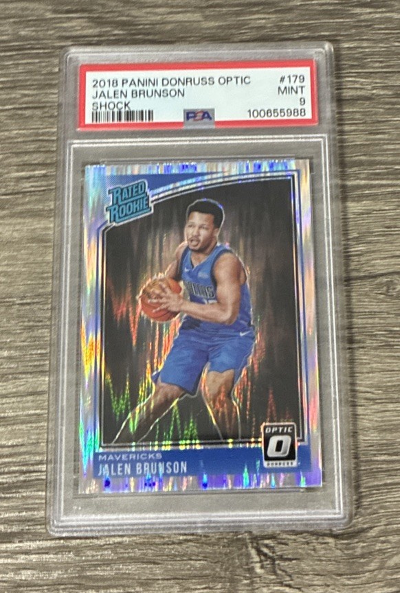 2018 Panini Donruss Optic Shock Jalen Brunson #179 Rookie Card RC PSA 9