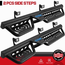 2-stairs Running Board For 18-26 Jeep Wrangler Jl 4 Door Drop Step 5.5 Nerf Bar