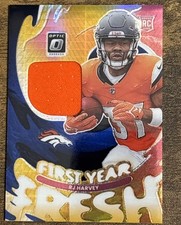 2025 Panini Donruss Optic First Year Prizm Rookie RJ Harvey #FYFBH-RHY Broncos!!