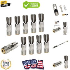 Pack of 10 Stainless Steel NPT 1/2" Automatic Pig Nipple Drinker for Sows Pig...