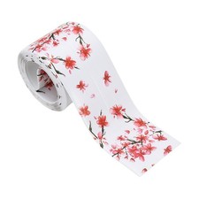 Caulk Tape Self Adhesive Toilet Caulking Sealant Strip Red Flowers 1.5" x 5'