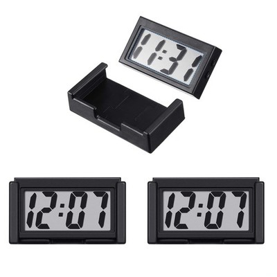 Brandneu 3er Pack Kleine Digitaluhr Mini Haftbare Uhr Batteriebetrieben Set