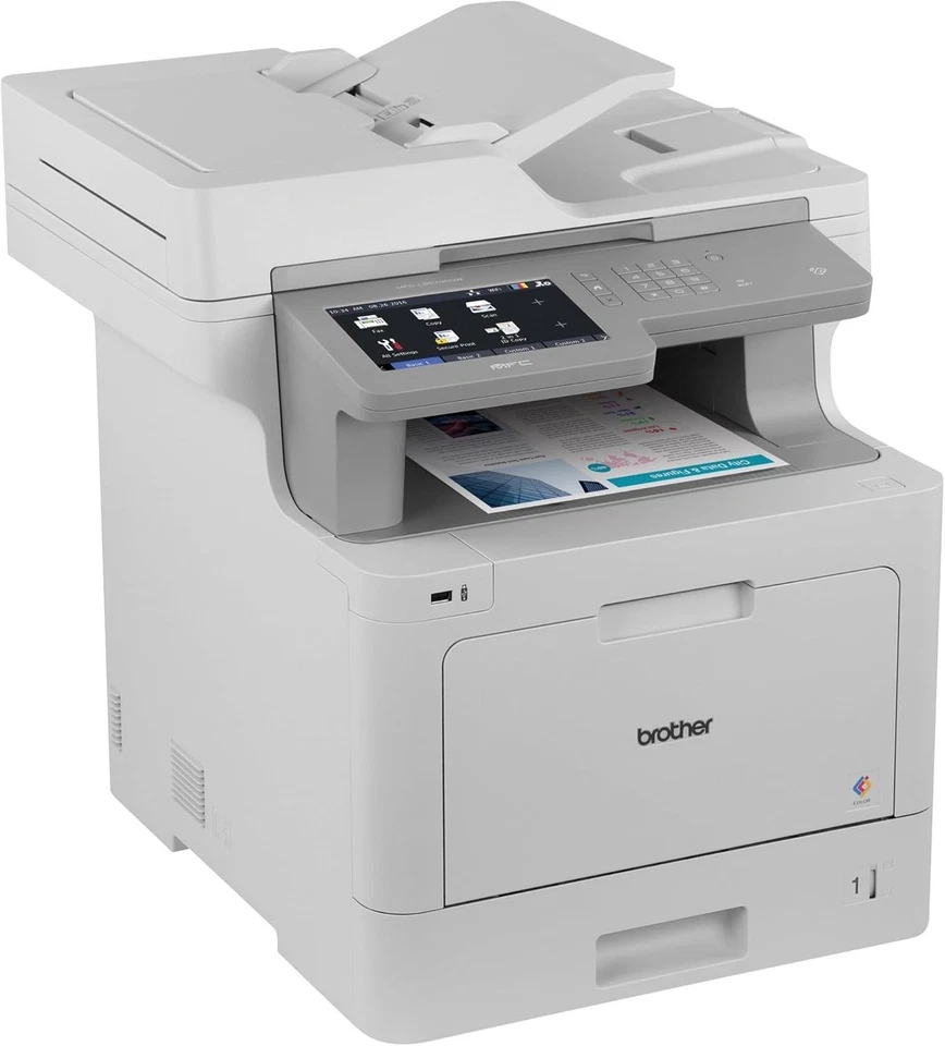 Brother MFC-L9570CDW Color Laser All-in-One Printer Duplex Tested with Toner - Image 3 of 4