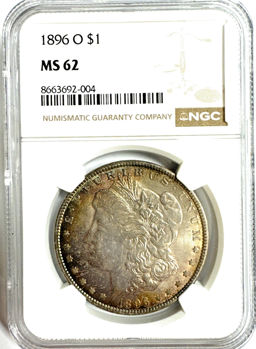 MS 62 Graded 1896 Year Morgan US Dollars (1878-1921) for sale | eBay