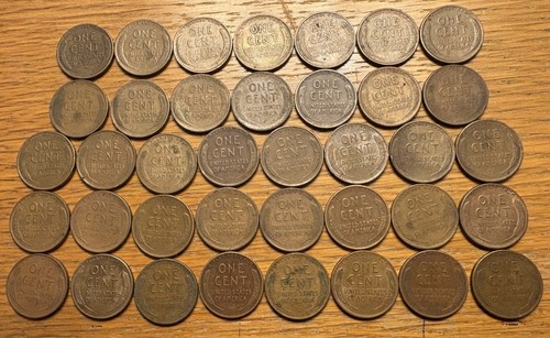 LINCOLN Wheat Cents, 1911-1958-PDS, G-AU, 83 Different Dates, w/19 S Mints, Nice - Picture 6 of 6